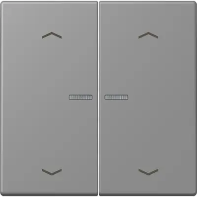 JUNG HOME schakelwip voor KNX-taster 2-voudig met pijlsymbolen Les Couleurs gris 31 203 (LC 102 KO5P 203)