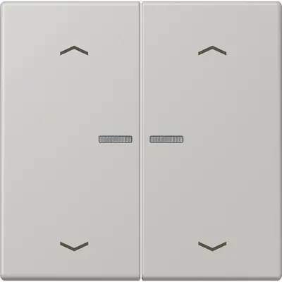 JUNG HOME schakelwip voor KNX-taster 2-voudig met pijlsymbolen Les Couleurs gris clair 31 205 (LC 102 KO5P 205)