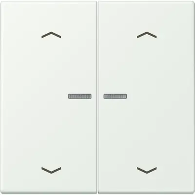 JUNG HOME schakelwip voor KNX-taster 2-voudig met pijlsymbolen Les Couleurs outremer gris 210 (LC 102 KO5P 210)