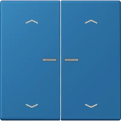 JUNG HOME schakelwip voor KNX-taster 2-voudig met pijlsymbolen Les Couleurs bleu ceruleen 31 211 (LC 102 KO5P 211)