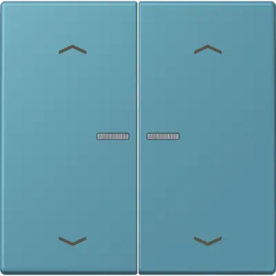 JUNG HOME schakelwip voor KNX-taster 2-voudig met pijlsymbolen Les Couleurs ceruleen vif 212 (LC 102 KO5P 212)
