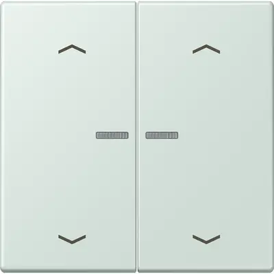JUNG HOME schakelwip voor KNX-taster 2-voudig met pijlsymbolen Les Couleurs ceruleen pale 215 (LC 102 KO5P 215)