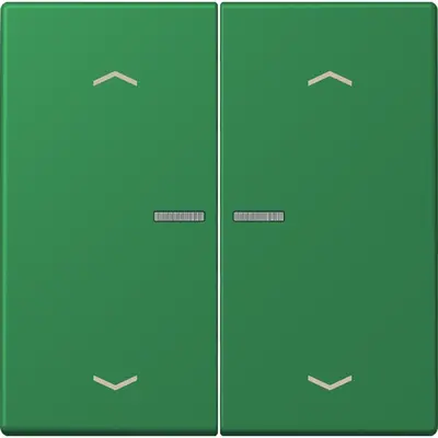 JUNG HOME schakelwip voor KNX-taster 2-voudig met pijlsymbolen Les Couleurs vert fonce 219 (LC 102 KO5P 219)