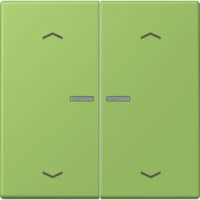 JUNG HOME schakelwip voor KNX-taster 2-voudig met pijlsymbolen Les Couleurs vert 31 220 (LC 102 KO5P 220)