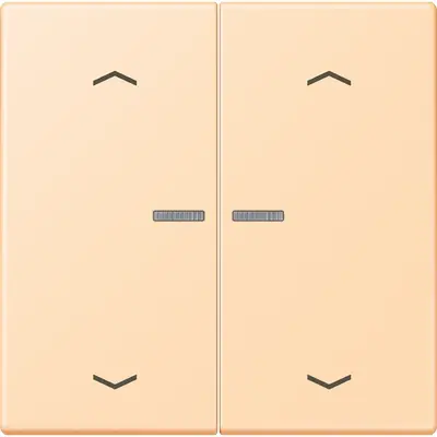 JUNG HOME schakelwip voor KNX-taster 2-voudig met pijlsymbolen Les Couleurs ocre 223 (LC 102 KO5P 223)