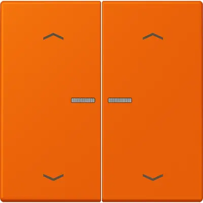 JUNG HOME schakelwip voor KNX-taster 2-voudig met pijlsymbolen Les Couleurs orange 224 (LC 102 KO5P 224)