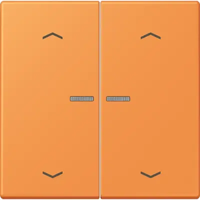 JUNG HOME schakelwip voor KNX-taster 2-voudig met pijlsymbolen Les Couleurs orange clair 225 (LC 102 KO5P 225)