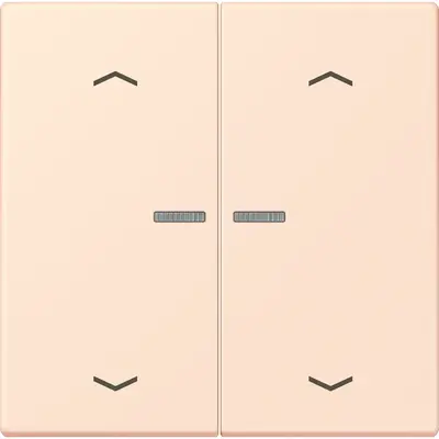 JUNG HOME schakelwip voor KNX-taster 2-voudig met pijlsymbolen Les Couleurs orange pale 226 (LC 102 KO5P 226)