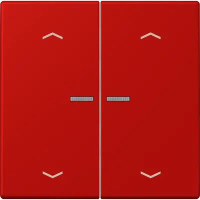 JUNG HOME schakelwip voor KNX-taster 2-voudig met pijlsymbolen Les Couleurs rouge vermillon 31 227 (LC 102 KO5P 227)