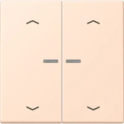 JUNG HOME schakelwip voor KNX-taster 2-voudig met pijlsymbolen Les Couleurs rose pale 228 (LC 102 KO5P 228)