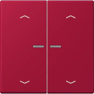 JUNG HOME schakelwip voor KNX-taster 2-voudig met pijlsymbolen Les Couleurs rouge carmin 229 (LC 102 KO5P 229)