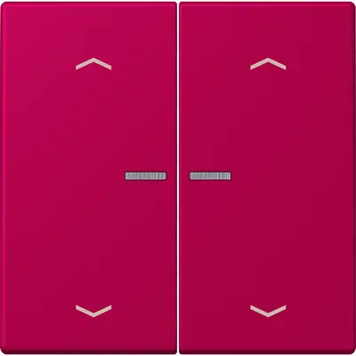 JUNG HOME schakelwip voor KNX-taster 2-voudig met pijlsymbolen Les Couleurs rouge rubia 230 (LC 102 KO5P 230)