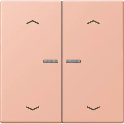 JUNG HOME schakelwip voor KNX-taster 2-voudig met pijlsymbolen Les Couleurs rose clair 231 (LC 102 KO5P 231)