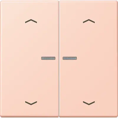 JUNG HOME schakelwip voor KNX-taster 2-voudig met pijlsymbolen Les Couleurs l'ocre rouge clair 234 (LC 102 KO5P 234)