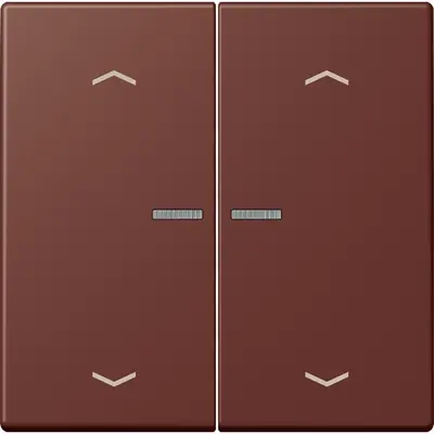 JUNG HOME schakelwip voor KNX-taster 2-voudig met pijlsymbolen Les Couleurs terre sienne brulee 31 235 (LC 102 KO5P 235)