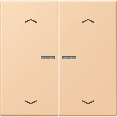 JUNG HOME schakelwip voor KNX-taster 2-voudig met pijlsymbolen Les Couleurs terre sienne claire 31 237 (LC 102 KO5P 237)