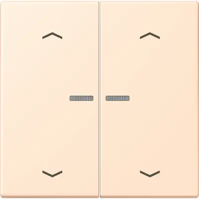 JUNG HOME schakelwip voor KNX-taster 2-voudig met pijlsymbolen Les Couleurs terre sienne pale 238 (LC 102 KO5P 238)