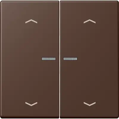 JUNG HOME schakelwip voor KNX-taster 2-voudig met pijlsymbolen Les Couleurs terre d'ombre brulee 31 239 (LC 102 KO5P 239)