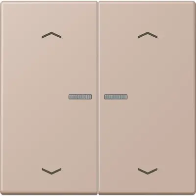 JUNG HOME schakelwip voor KNX-taster 2-voudig met pijlsymbolen Les Couleurs ombre brulee claire 240 (LC 102 KO5P 240)