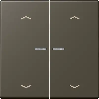 JUNG HOME schakelwip voor KNX-taster 2-voudig met pijlsymbolen Les Couleurs ombre naturelle 31 241 (LC 102 KO5P 241)