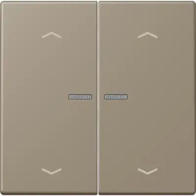 JUNG HOME schakelwip voor KNX-taster 2-voudig met pijlsymbolen Les Couleurs ombre naturelle moyenne 242 (LC 102 KO5P 242)