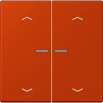 JUNG HOME schakelwip voor KNX-taster 2-voudig met pijlsymbolen Les Couleurs rouge vermillon 59 244 (LC 102 KO5P 244)