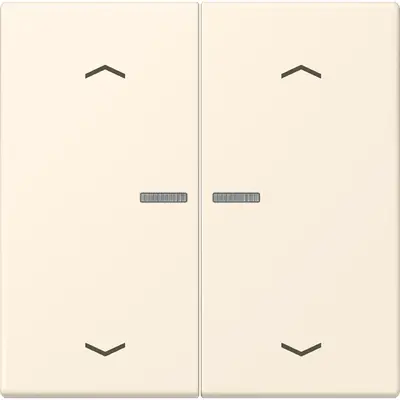 JUNG HOME schakelwip voor KNX-taster 2-voudig met pijlsymbolen Les Couleurs blanc ivoire 245 (LC 102 KO5P 245)