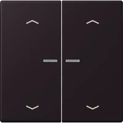JUNG HOME schakelwip voor KNX-taster 2-voudig met pijlsymbolen Les Couleurs noir d'ivoire 248 (LC 102 KO5P 248)