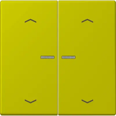 JUNG HOME schakelwip voor KNX-taster 2-voudig met pijlsymbolen Les Couleurs vert olive vif 249 (LC 102 KO5P 249)