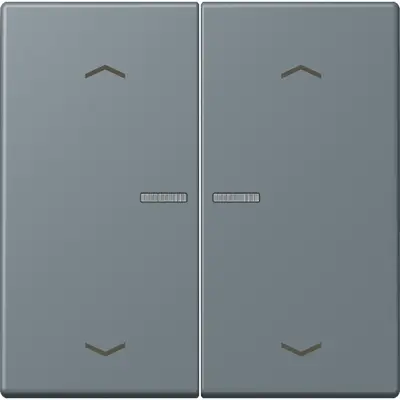 JUNG HOME schakelwip voor KNX-taster 2-voudig met pijlsymbolen Les Couleurs gris 59 251 (LC 102 KO5P 251)
