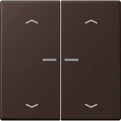 JUNG HOME schakelwip voor KNX-taster 2-voudig met pijlsymbolen Les Couleurs terre d'ombre brulee 59 252 (LC 102 KO5P 252)