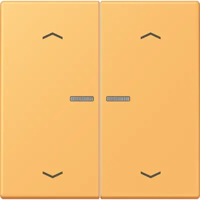 JUNG HOME schakelwip voor KNX-taster 2-voudig met pijlsymbolen Les Couleurs ocre jaune clair 254 (LC 102 KO5P 254)