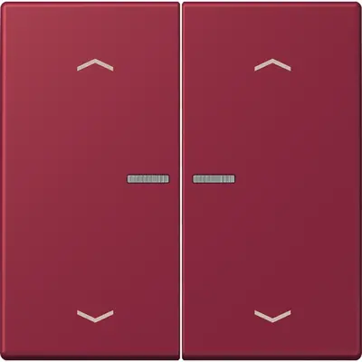 JUNG HOME schakelwip voor KNX-taster 2-voudig met pijlsymbolen Les Couleurs le rubis 255 (LC 102 KO5P 255)