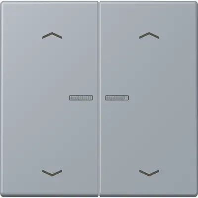 JUNG HOME schakelwip voor KNX-taster 2-voudig met pijlsymbolen Les Couleurs gris clair 59 257 (LC 102 KO5P 257)