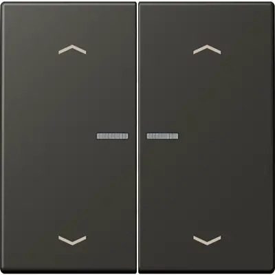 JUNG HOME schakelwip voor KNX-taster 2-voudig met pijlsymbolen Les Couleurs ombre naturelle 59 259 (LC 102 KO5P 259)