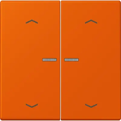 JUNG HOME schakelwip voor KNX-taster 2-voudig met pijlsymbolen Les Couleurs orange vif 260 (LC 102 KO5P 260)
