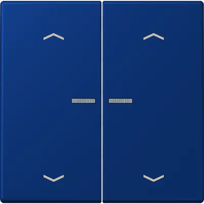 JUNG HOME schakelwip voor KNX-taster 2-voudig met pijlsymbolen Les Couleurs bleu outremer fonce 261 (LC 102 KO5P 261)