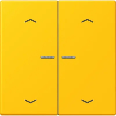 JUNG HOME schakelwip voor KNX-taster 2-voudig met pijlsymbolen Les Couleurs le jaune vif 263 (LC 102 KO5P 263)