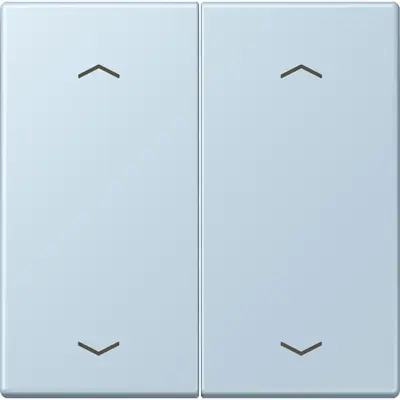 JUNG bedieningselement 2-voudig met pijlsymbolen voor KNX taster F10 Les Couleurs outremer clair 208 (LC 102 P 208)