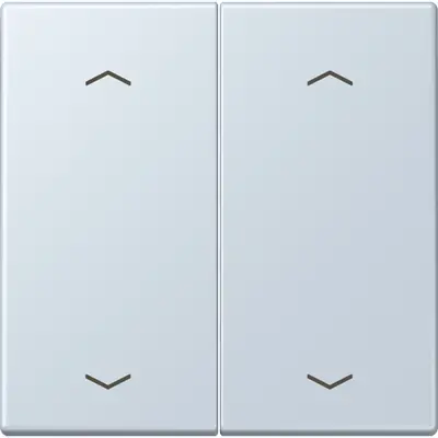 JUNG bedieningselement 2-voudig met pijlsymbolen voor KNX taster F10 Les Couleurs outremer pale 209 (LC 102 P 209)