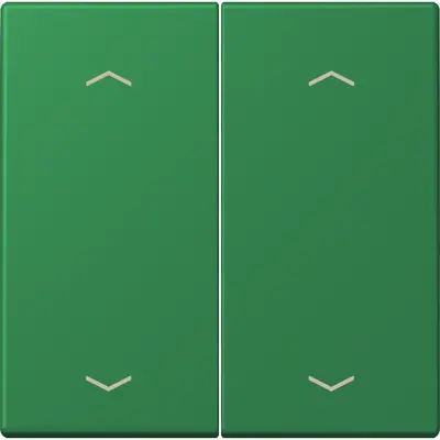 JUNG bedieningselement 2-voudig met pijlsymbolen voor KNX taster F10 Les Couleurs vert fonce 219 (LC 102 P 219)