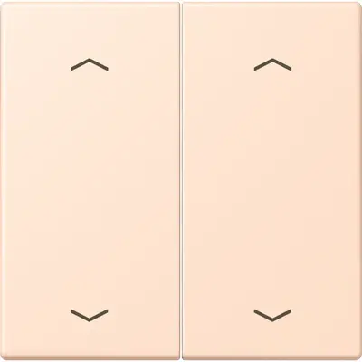 JUNG bedieningselement 2-voudig met pijlsymbolen voor KNX taster F10 Les Couleurs rose pale 228 (LC 102 P 228)