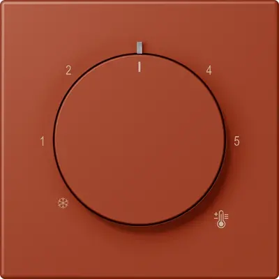 JUNG knop voor ruimtethermostaat Les Couleurs l'ocre rouge 232 (LC 1749 BF 232)
