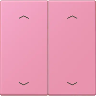 JUNG bedieningselement 2-voudig met pijlsymbolen voor KNX taster F10 Les Couleurs rose vif 246 (LC 102 P 246)