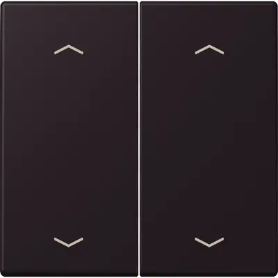 JUNG bedieningselement 2-voudig met pijlsymbolen voor KNX taster F10 Les Couleurs noir d'ivoire 248 (LC 102 P 248)