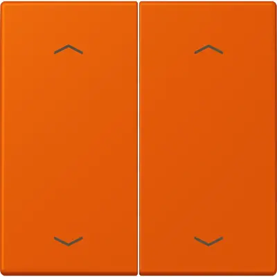 JUNG bedieningselement 2-voudig met pijlsymbolen voor KNX taster F10 Les Couleurs orange vif 260 (LC 102 P 260)