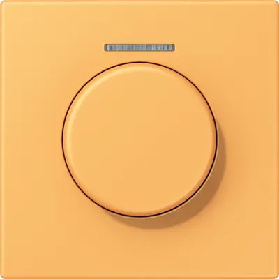 JUNG bedieningselement / centraalplaat lens knx dr Les Couleurs ocre jaune clair 254 (LC 1940 KO5 254)