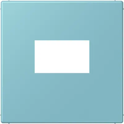JUNG centraalplaat USB-lader met klikbevestiging Les Couleurs ceruleen moyen 213 (LC 1969 USB 213)