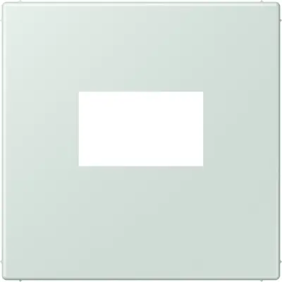 JUNG centraalplaat USB-lader met klikbevestiging Les Couleurs ceruleen pale 215 (LC 1969 USB 215)