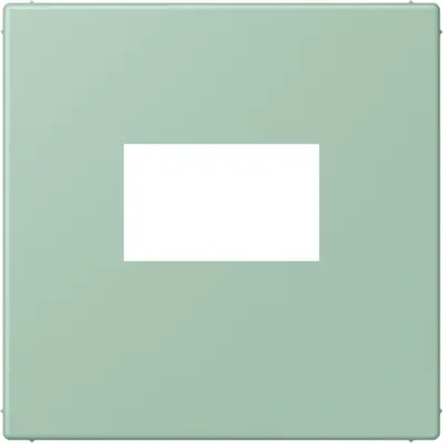 JUNG centraalplaat USB-lader met klikbevestiging Les Couleurs vert anglais clair 217 (LC 1969 USB 217)